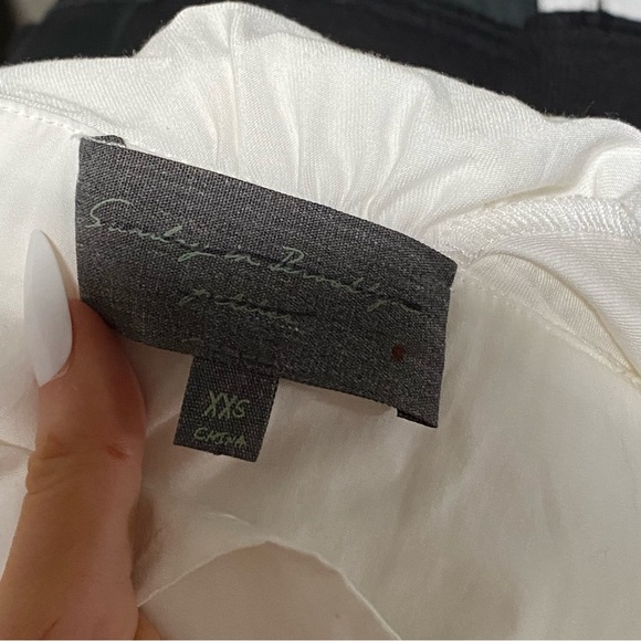 sundays in brooklyn white wrapped crop top xxs - Picture 2 of 5